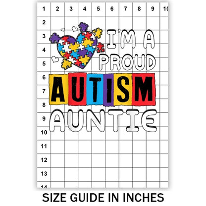 Proud Autism Auntie Sublimation