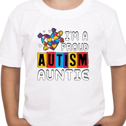 Proud Autism Auntie Sublimation