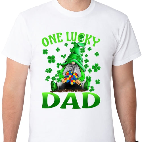 One Lucky Dad Sublimation