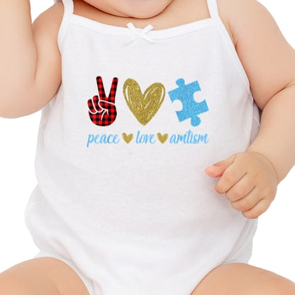 Peace Love Autism Sublimation