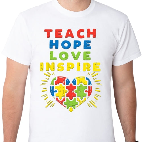 Teach Hope Love Inspire Sublimation