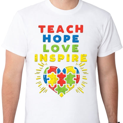 Teach Hope Love Inspire Sublimation