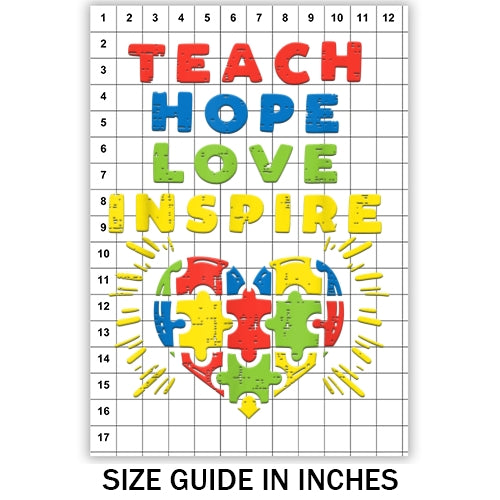 Teach Hope Love Inspire Sublimation