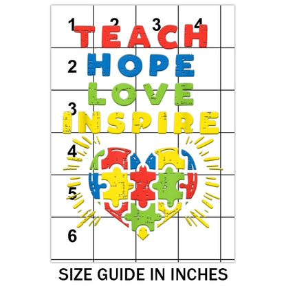 Teach Hope Love Inspire Sublimation