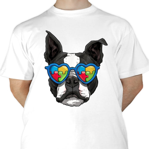 Autism Aware French Bulldog Sublimation