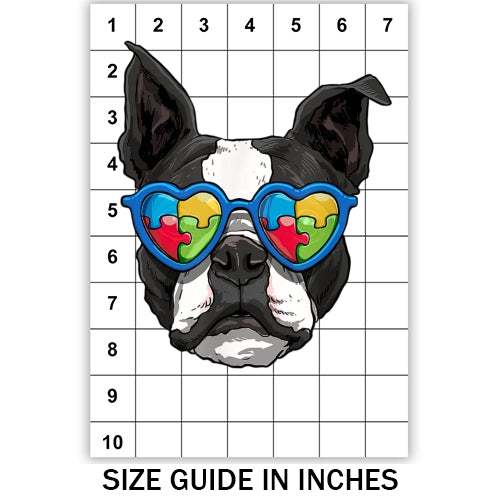 Autism Aware French Bulldog Sublimation