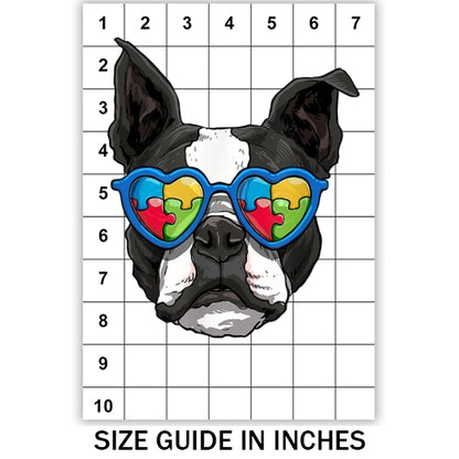 Autism Aware French Bulldog Sublimation