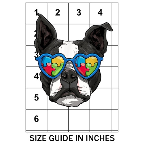 Autism Aware French Bulldog Sublimation