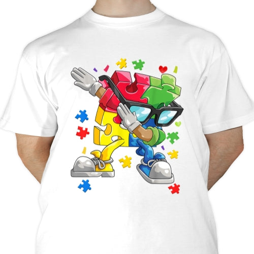 Autism Aware Jigsaw Man Sublimation