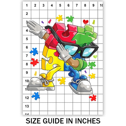 Autism Aware Jigsaw Man Sublimation