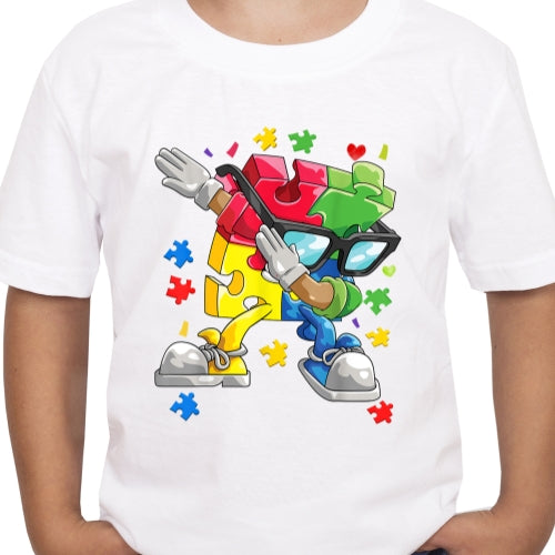 Autism Aware Jigsaw Man Sublimation