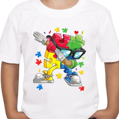 Autism Aware Jigsaw Man Sublimation