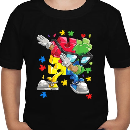 Autism Aware Jigsaw Man DTF