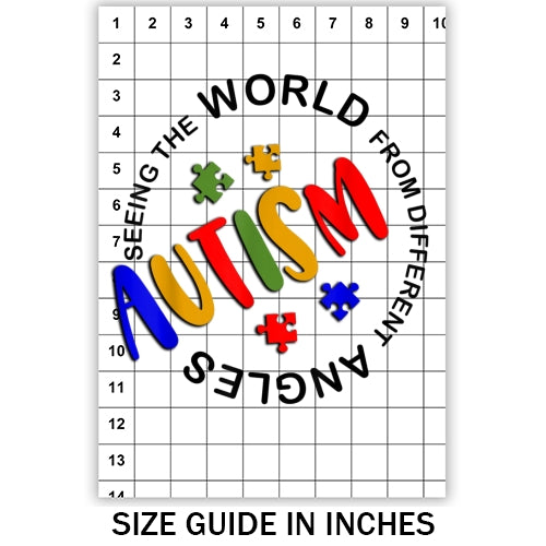 Autism Aware from Different Angles Sublimation