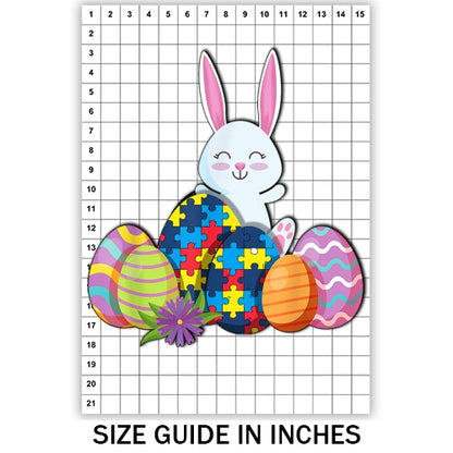 Easter Bunny Autism Aware Sublimation