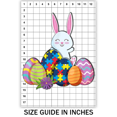 Easter Bunny Autism Aware Sublimation