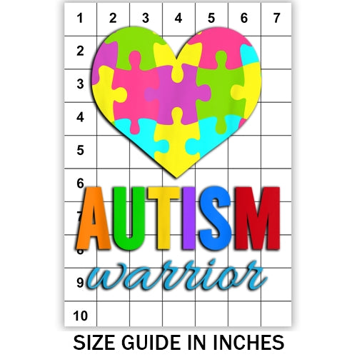 Autism Warrior Sublimation