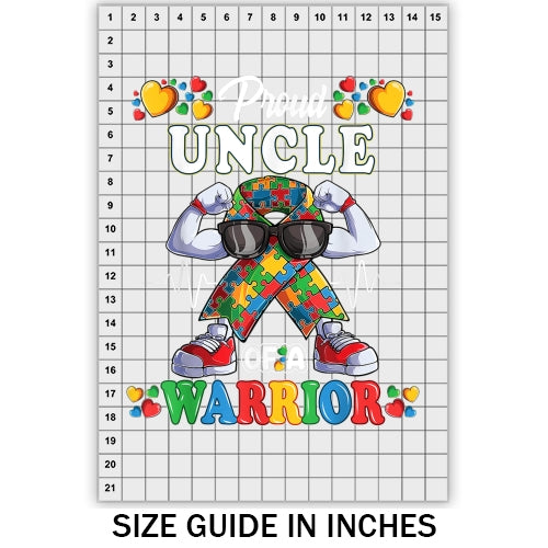 Autism Aware Proud Uncle DTF