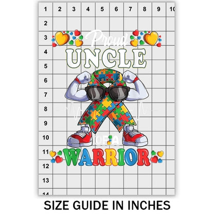 Autism Aware Proud Uncle DTF