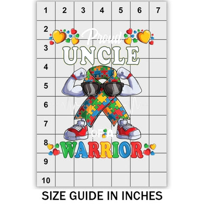 Autism Aware Proud Uncle DTF