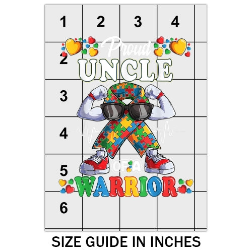 Autism Aware Proud Uncle DTF