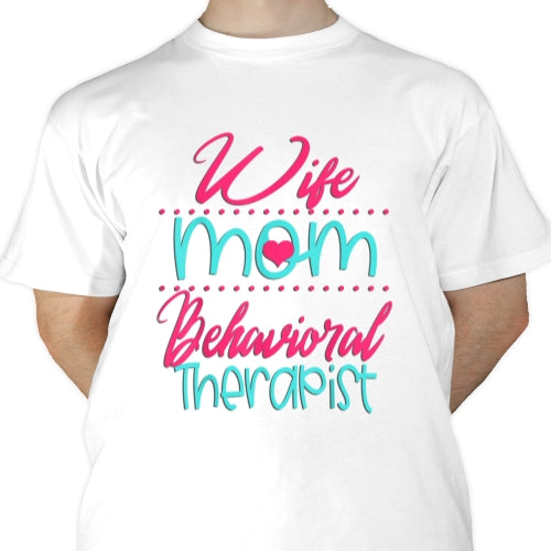 Wife Mom Therapist Sublimation
