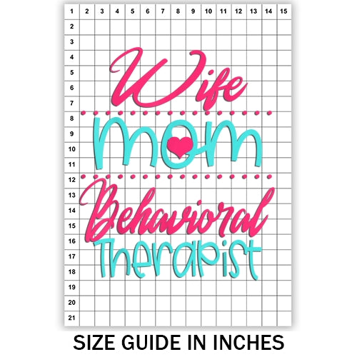 Wife Mom Therapist Sublimation