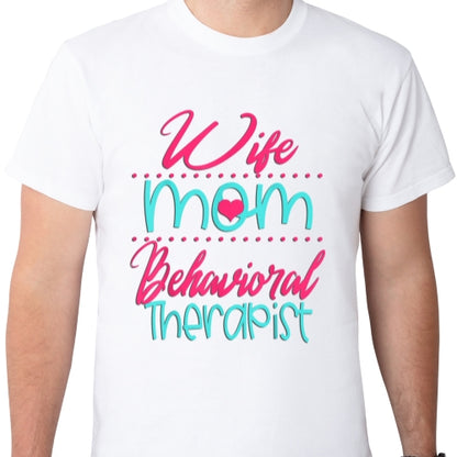 Wife Mom Therapist Sublimation
