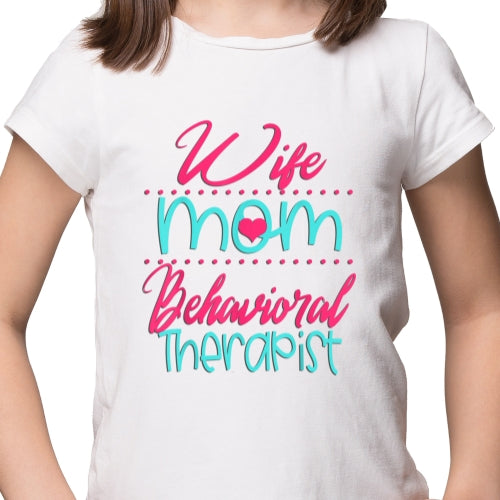 Wife Mom Therapist Sublimation