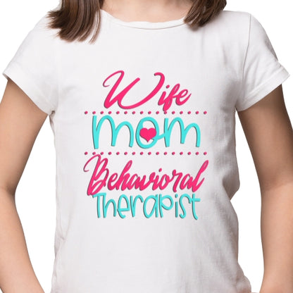 Wife Mom Therapist Sublimation