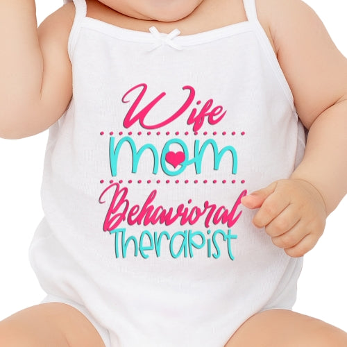 Wife Mom Therapist Sublimation