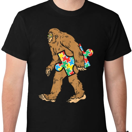 Autism aware Bigfoot DTF