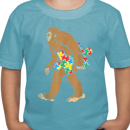 Autism aware Bigfoot DTF