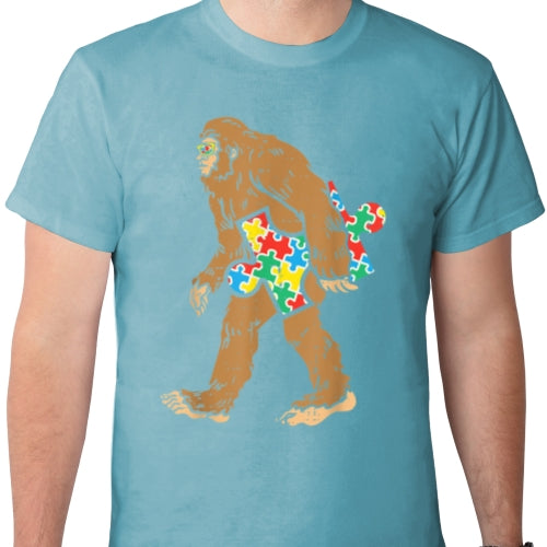 Autism aware Bigfoot DTF