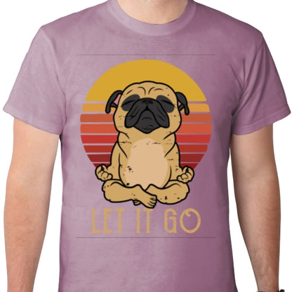 Let It Go Pug DTF