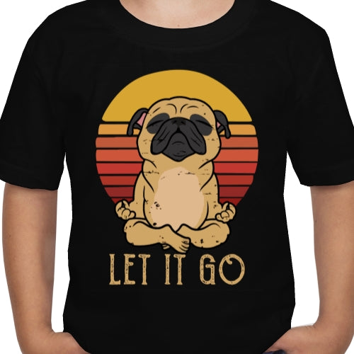 Let It Go Pug DTF