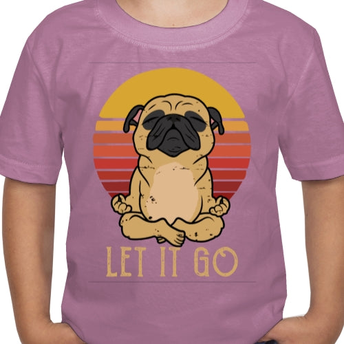 Let It Go Pug DTF