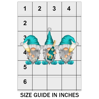Christmas Champagne Gnomes DTF