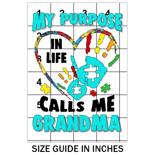 Autism Aware Grandma Sublimation