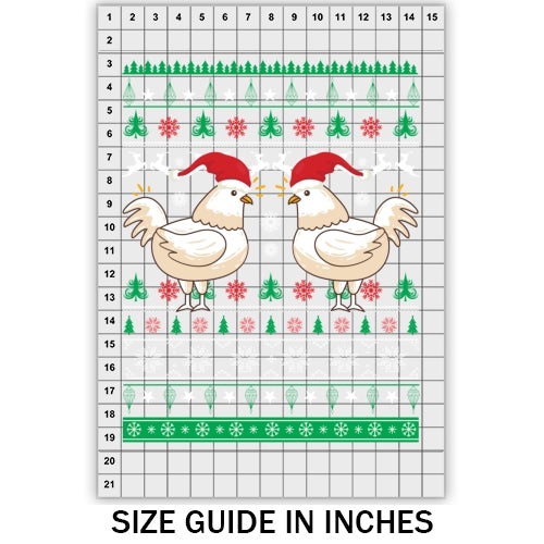 Chicken with hat Ugly Sweater DTF