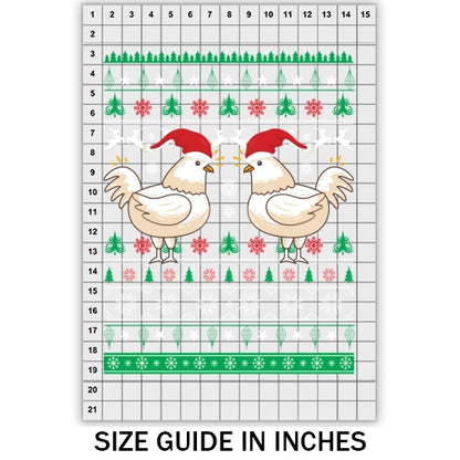 Chicken with hat Ugly Sweater DTF