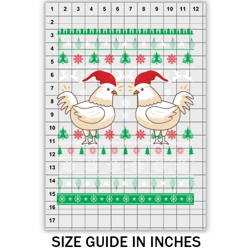 Chicken with hat Ugly Sweater DTF