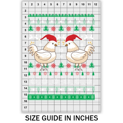 Chicken with hat Ugly Sweater DTF