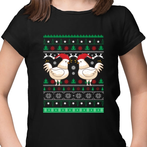 Chicken with hat Ugly Sweater DTF
