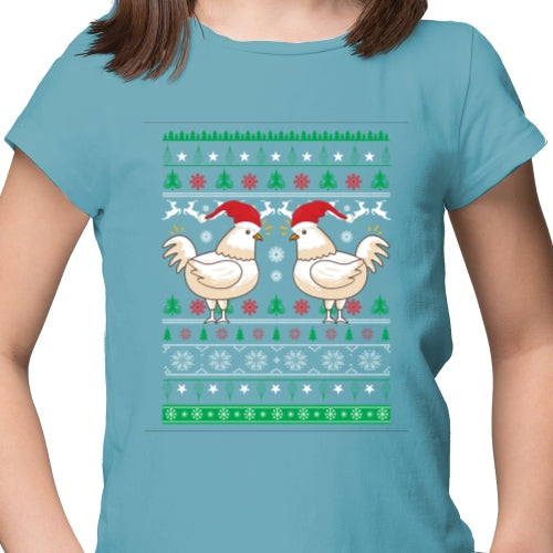Chicken with hat Ugly Sweater DTF