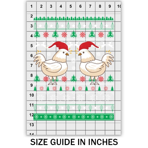 Chicken with hat Ugly Sweater DTF