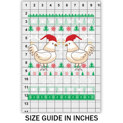 Chicken with hat Ugly Sweater DTF