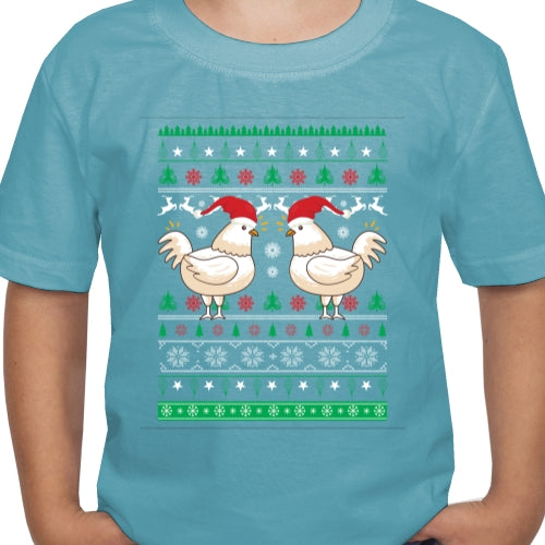 Chicken with hat Ugly Sweater DTF