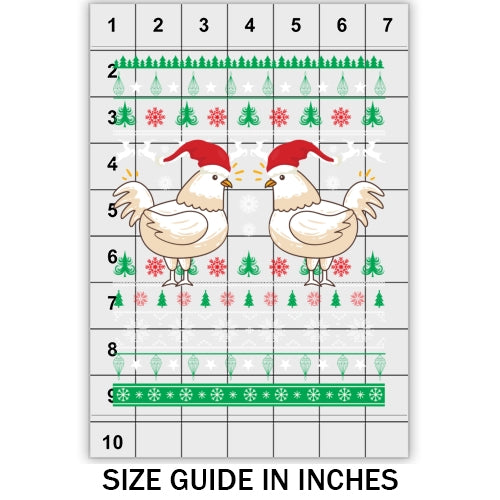 Chicken with hat Ugly Sweater DTF