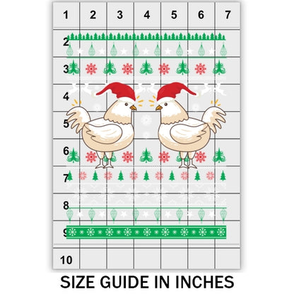 Chicken with hat Ugly Sweater DTF